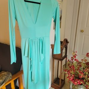 Good Time USA Aqua Blue Fringe Dress